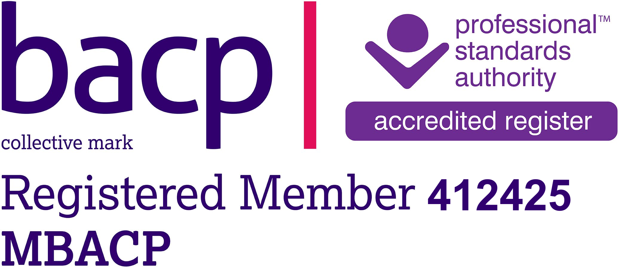 BACP Registered Member 412425 MBACP